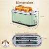 Ravi Malviya Royal 4 Slice Stainless Steel Pop Up Toaster - Image 2